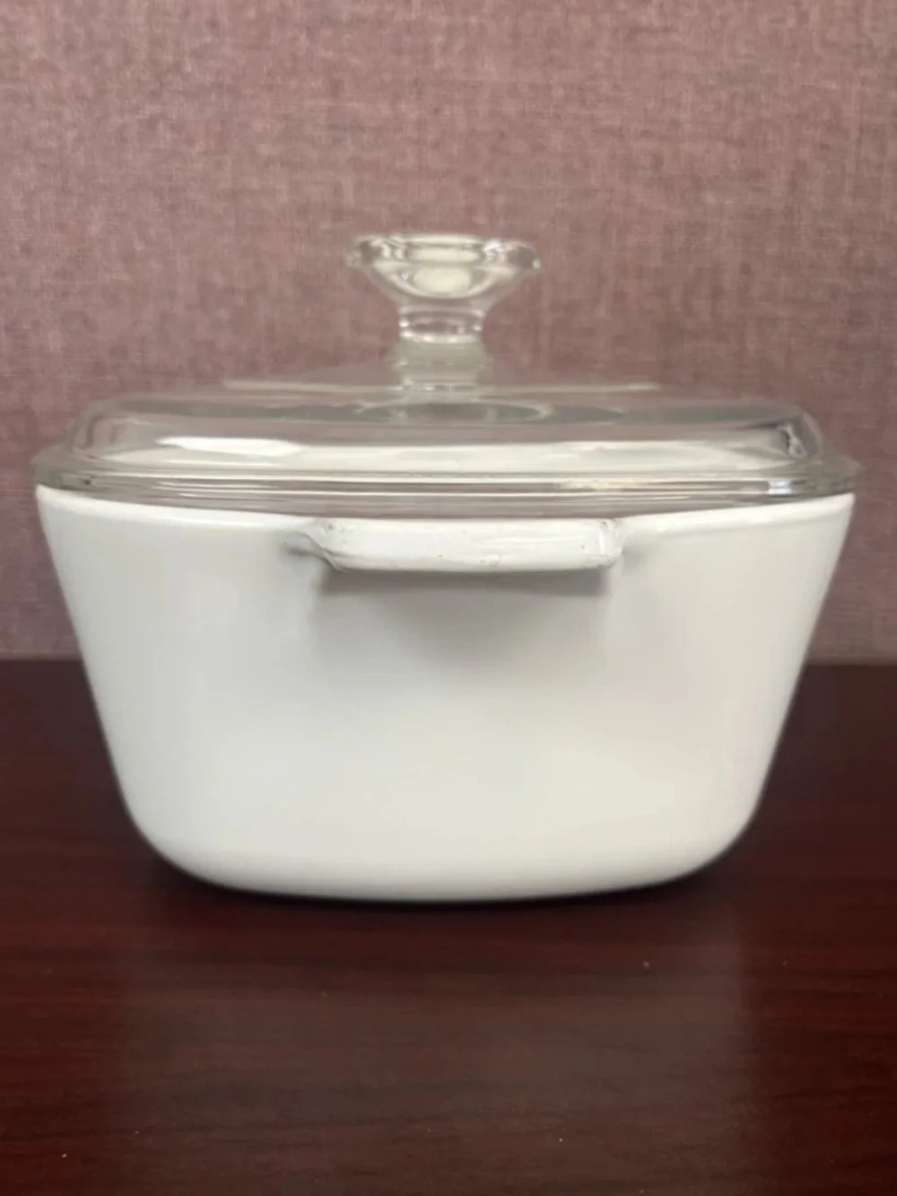 Vintage 1960s CORNING WARE Blue Cornflower   Casserole Dish w/ Pyrex Glass Lid